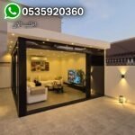 مجالس خارجية زجاجية فاخرة بالشرقية| أفضل تصميم وتركيب مجالس زجاج خارجية